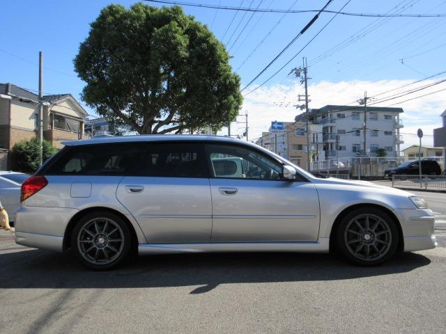 レガシィツーリングワゴン ２．０ＧＴ　Ｆ．Ｓ．Ｒエアロ　ＯＺレーシング１７インチＡＷ　柿本２本出しマフラー　ＨＫＳ強化クラッチ　ＢＩＬＳＴＥＩＮショックアブソーバー　社外スプリング　ローダウン　ＨＩＤヘッドライト　Ｐーシート　ナビ（10枚目）