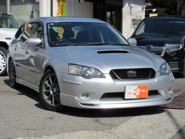 レガシィツーリングワゴン ２．０ＧＴ　Ｆ．Ｓ．Ｒエアロ　ＯＺレーシング１７インチＡＷ　柿本２本出しマフラー　ＨＫＳ強化クラッチ　ＢＩＬＳＴＥＩＮショックアブソーバー　社外スプリング　ローダウン　ＨＩＤヘッドライト　Ｐーシート　ナビ（50枚目）