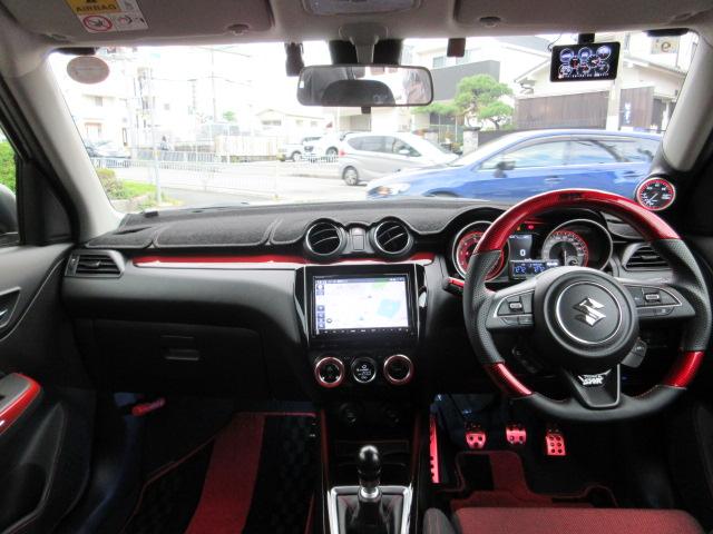 スイフトスポーツ ベースグレード　ナビ　フルセグ　３６０°カメラ　セーフティーサポート　ＨＫＳマフラー　ＨＫＳパワーフロー　ＨＫＳシーケンシャルブローバルブ　レカロシート　ブーストコントローラー　スピードリミッタカット　ＴＥＩＮ車高調（17枚目）