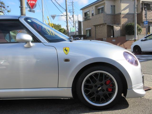 コペン アクティブトップ ナビ TV Bカメラ ドラレコ F,S,Rエアロ レザー調シートカバーBBS15インチAW MOMOステアリング トランクスポイラー シートヒーター ETC LEDヘッドライト 前後タワーバー(22枚目)