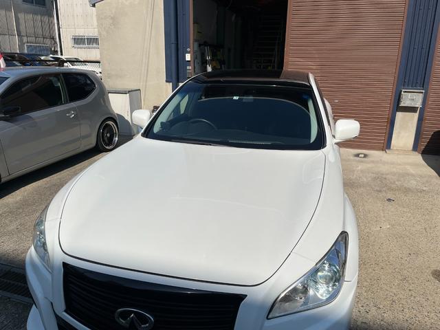 フーガ ３７０ＧＴ　社外マフラー　社外２０インチアルミ　ＨＤＤナビ　フルセグ　ＥＴＣ　Ｂカメラ　サイドカメラ　シートヒーター　シートクーラー　レーダークルコン　インパルエアロ　レーダー探知機　ドラレコ前後　シートメモリ（13枚目）