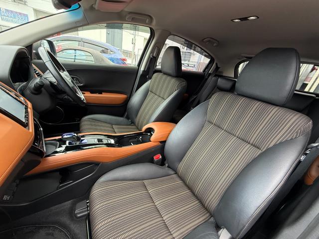 ヴェゼル ハイブリッドZ・ホンダセンシング /衝突軽減/純正ナビ/Bluetooth/バックモニター/フルセグ/ドライブレコーダー/ETC/シートヒーター/レーダークルーズ/ハーフレザーシート/LEDヘッドライト/オート格納ミラー/スマートキー(6枚目)