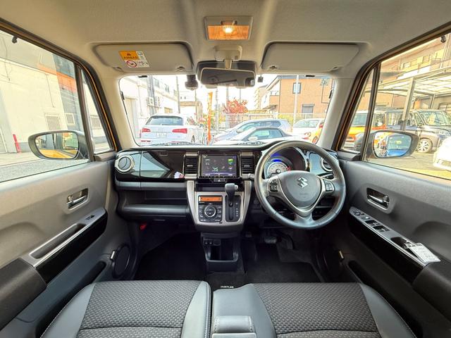 ハスラー Ｊターボ　ブラックインテリアパッケージ／ハイブリッド／衝突軽減／８型ナビ／Ｂｌｕｅｔｏｏｔｈ／Ｒカメラ／フルセグ／ドラレコ／ＥＴＣ／ハーフレザー／シートヒーター／クルコン／ＨＩＤヘッド／純正１５ＡＷ／１オーナー（3枚目）