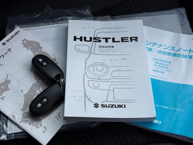 ハスラー Ｊターボ　ブラックインテリアパッケージ／ハイブリッド／衝突軽減／８型ナビ／Ｂｌｕｅｔｏｏｔｈ／Ｒカメラ／フルセグ／ドラレコ／ＥＴＣ／ハーフレザー／シートヒーター／クルコン／ＨＩＤヘッド／純正１５ＡＷ／１オーナー（35枚目）