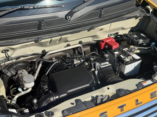 ハスラー Ｊターボ　ブラックインテリアパッケージ／ハイブリッド／衝突軽減／８型ナビ／Ｂｌｕｅｔｏｏｔｈ／Ｒカメラ／フルセグ／ドラレコ／ＥＴＣ／ハーフレザー／シートヒーター／クルコン／ＨＩＤヘッド／純正１５ＡＷ／１オーナー（36枚目）