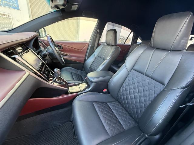 ハリアー プレミアム　／衝突軽減／９型ナビ／Ｂｌｕｅｔｏｏｔｈ／バック＆フロントモニター／フルセグ／前後ドライブレコーダー／電動リアゲート／レーダークルーズ／クリアランスソナー／ハーフレザーシート／パワーシート（6枚目）