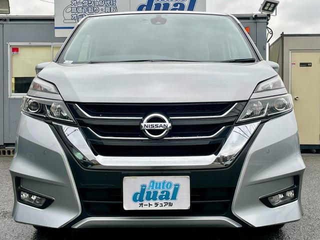 セレナ ハイウェイスター　プロパイロット　純正大型ナビ　フルセグテレビ　全方位カメラ　天井モニター　デジタルインナーミラー　衝突軽減　両側電動　セーフティパックＢ　スマートキー　　ドラレコ　ＥＴＣ　純正アルミ（2枚目）
