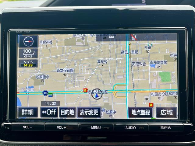 ノア ハイブリッドG 純正大型ナビ フルセグテレビ バックカメラ 天井モニター 衝突軽減 両側電動 クルコン シートヒーター スマートキー LEDヘッドライト フォグ ドラレコ ETC 純正アルミ(16枚目)