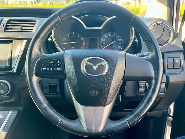 プレマシー 20S-スカイアクティブ 後期型 純正ナビ フルセグテレビ バックカメラ 天井モニター 両側電動 スマートキー アイストップ HIDヘッドライト フォグ ETC 純正アルミ(21枚目)