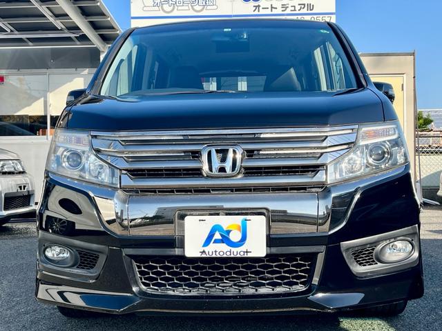 ステップワゴンスパーダ Z クールスピリット アルパイン大型ナビ フルセグテレビ バックカメラ 天井モニター 両側電動 クルコン コンビシート パドルシフト HIDヘッド フォグ ドラレコ ETC 純正アルミ(2枚目)