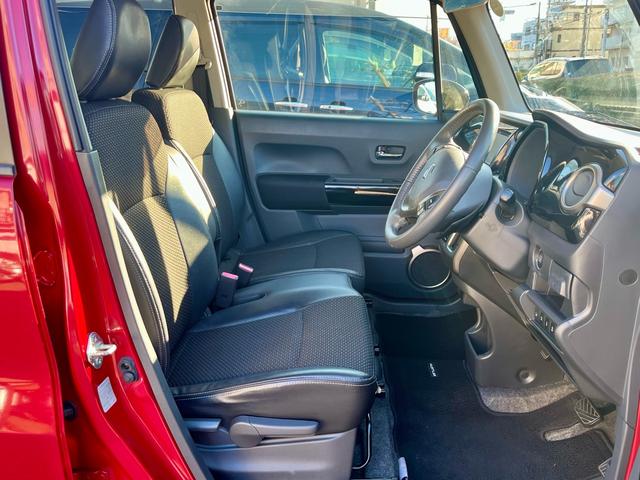 ハスラー ＪスタイルＩＩターボ　社外ナビ　フルセグテレビ　ターボ　衝突軽減　パドルシフト　コンビシート　クルコン　スマートキー　ＨＩＤヘッドライト　フォグ　シートヒーター　アイストップ　純正アルミ（11枚目）