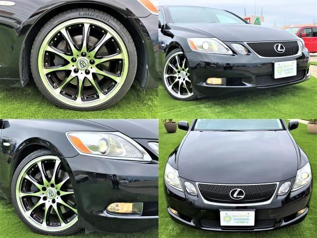 GS350 社外アルミ 車高調 革 HDDマルチナビ HID(10枚目)