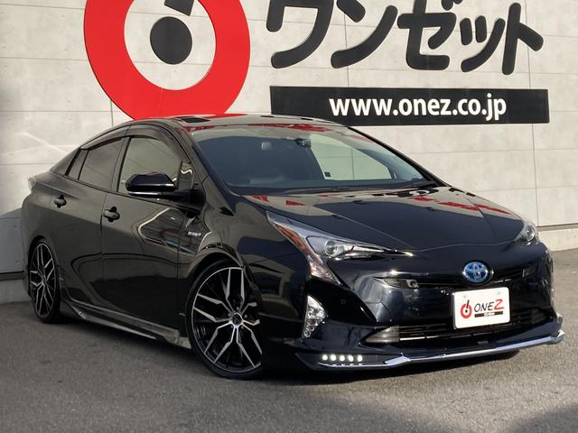 プリウス Ｓセーフティプラス　モデリスタエアロ・社外１９インチアルミ・ＨＫＳ車高調・ｉ－Ｓｈｉｆｔｅｒ・レーダークルーズコントロール・セーフティセンス・ＬＥＤヘッドライト・オートハイビーム・社外ナビ・ドラレコ前後・ＥＴＣ（2枚目）