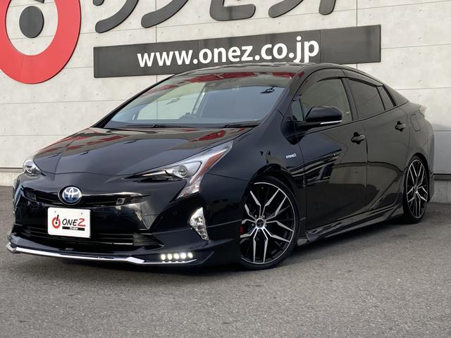 プリウス Ｓセーフティプラス　モデリスタエアロ・社外１９インチアルミ・ＨＫＳ車高調・ｉ－Ｓｈｉｆｔｅｒ・レーダークルーズコントロール・セーフティセンス・ＬＥＤヘッドライト・オートハイビーム・社外ナビ・ドラレコ前後・ＥＴＣ（3枚目）