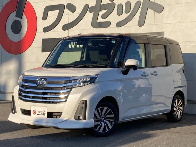 ルーミー カスタムＧ　オプション２トーンカラー・純正９インチナビ・両側パワースライドドア・ＬＥＤヘッドライト・アダプティブクルーズコントロール・電動パーキングブレーキ・前席シートヒーター・ドラレコ前後・バックモニター・ＥＴ（3枚目）