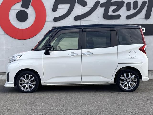 ルーミー カスタムG-T ターボ・オプション2トーンルーフ・パノラミックビューモニター・純正9インチナビ・クルーズコントロール・両側パワースライドドア・前席シートヒーター・LEDヘッドライト・ドラレコ前後・ETC・スマートアシ(19枚目)