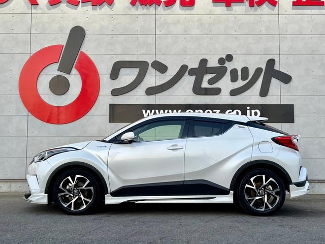 Ｃ－ＨＲ Ｇ　モデリスタエアロ・ハイブリッド・社外ナビ・バックモニター・ＥＴＣ・セーフティセンス・レーダークルーズコントロール・ハーフレザーシート・前席シートヒーター・純正１８インチアルミ・コーナーセンサー（4枚目）