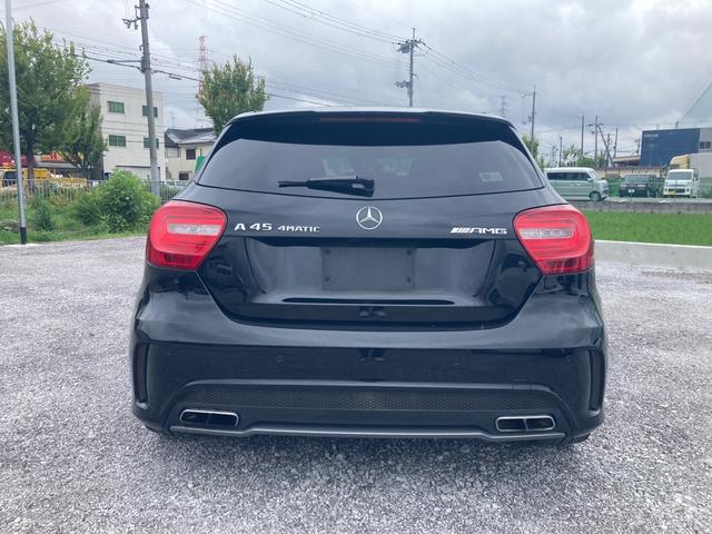 Ａ４５　ＡＭＧ　４マチック　黒本革シート　パワーシート　シートヒーター　アルミホイール　純正ナビ　フルセグ　Ｂｌｕｅｔｏｏｔｈ　バックカメラ　ＥＴＣ　クルーズコントロール　ディスチャージヘッドライト　オートライト　パドルシフト(7枚目)