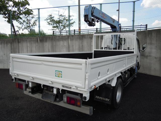 2.3t吊3段クレーン付平ボディ 全低床車(7枚目)
