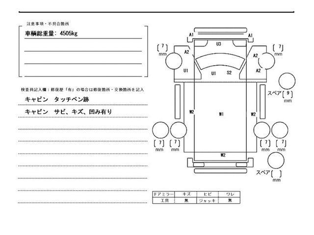 キャンター ２ｔ積・５ＭＴ・アーム式　極東製パワーゲートＳ６０１－１ＳＲＴ２・昇降能力６００ｋｇ・１０尺・平ボディ・左電格ミラー・フォグランプ・坂道発進補助装置・荷台内寸３０５６ｘ１６２８ｘ３７４（51枚目）