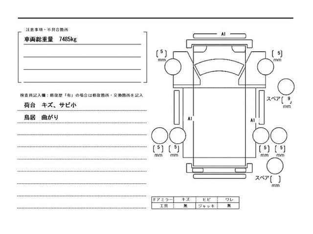 キャンター ３．２ｔ積・積載車・フラトップＺＥＲＯ・車検付・ＡＴプリクラ　３．２ｔ積・積載車・フラトップＺＥＲＯ・極東開発ＪＮ０２－４５・車検付・ＡＴ・プリクラ・ラジコン・ウィンチ・電格ミラー・ＬＥＤヘッドライトＥＴＣ・作業灯・保証書・取説・荷台内寸　Ｌ５７００　Ｗ２０７０（47枚目）