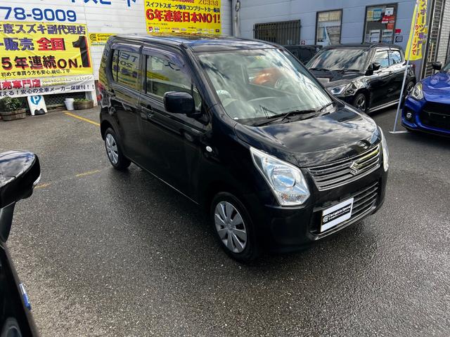 ワゴンＲ ＦＸ　アイドリングストップ　キーレス　ベンチシート　ＣＤ　パワーウインドウ　オートエアコン　ヘッドライトレベライザー　フルフラットシート　エアバッグ　パワステ　ＡＢＳ（4枚目）