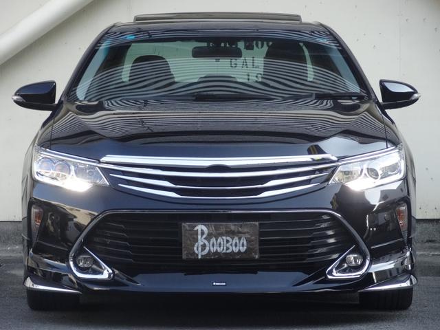 カムリ ハイブリッド Gパッケージ・プレミアムブラック サンルーフ モデリスタエアロ ハーフレザー クルコン 運転席パワーシート 純正SDナビ スマートキー 障害物センサー Pスタート 純正AW 革巻コンビハンドル バックカメラ Bluetooth(6枚目)