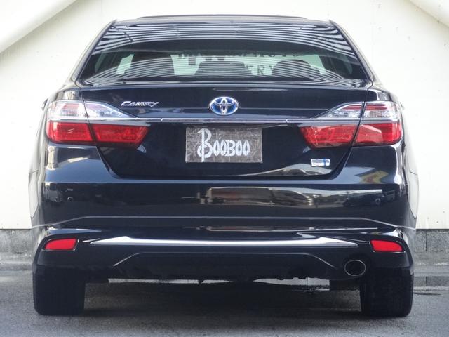 カムリ ハイブリッド Gパッケージ・プレミアムブラック サンルーフ モデリスタエアロ ハーフレザー クルコン 運転席パワーシート 純正SDナビ スマートキー 障害物センサー Pスタート 純正AW 革巻コンビハンドル バックカメラ Bluetooth(7枚目)