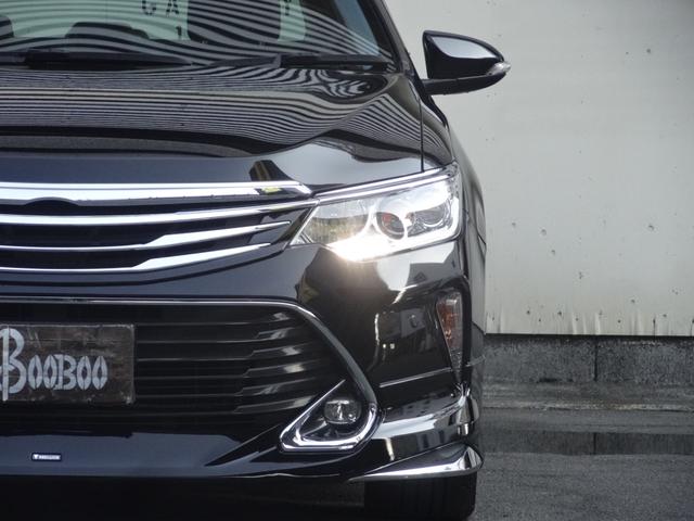 カムリ ハイブリッド Gパッケージ・プレミアムブラック サンルーフ モデリスタエアロ ハーフレザー クルコン 運転席パワーシート 純正SDナビ スマートキー 障害物センサー Pスタート 純正AW 革巻コンビハンドル バックカメラ Bluetooth(9枚目)