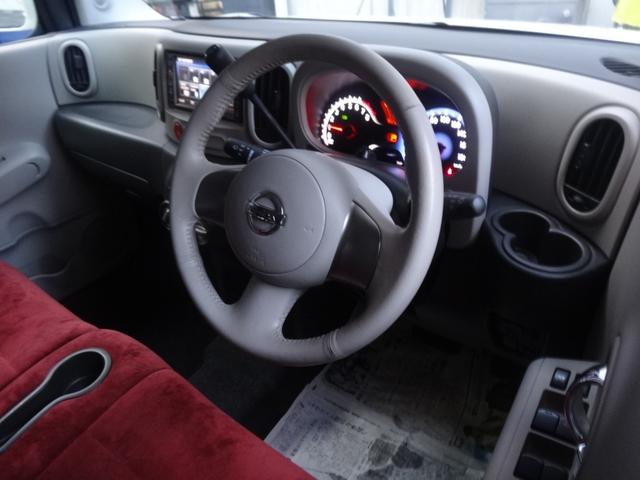 キューブ １５Ｘ　パーティーレッドセレクション　スマートキー　プッシュスタート　純正ＨＤＤナビ　ＥＴＣ　バックカメラ　Ｂｌｕｅｔｏｏｔｈ　ベンチシート　ＣＤ　ＤＶＤ　ＡＵＸ　ミュージックサーバー　レベライザー　ワンセグＴＶ（8枚目）