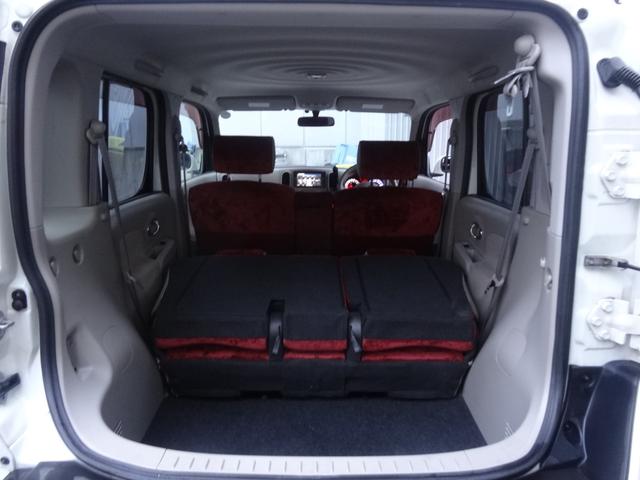 キューブ １５Ｘ　パーティーレッドセレクション　スマートキー　プッシュスタート　純正ＨＤＤナビ　ＥＴＣ　バックカメラ　Ｂｌｕｅｔｏｏｔｈ　ベンチシート　ＣＤ　ＤＶＤ　ＡＵＸ　ミュージックサーバー　レベライザー　ワンセグＴＶ（12枚目）