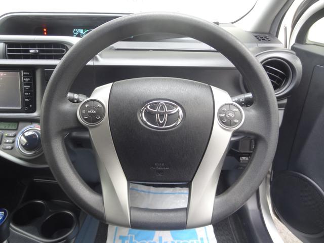 アクア Ｓ　純正ＳＤナビ　Ｂカメ　Ｂｌｕｅｔｏｏｔｈ　ステリモ　ＥＴＣ　キーレスキー　純正セキュリティーアラーム　ワンセグＴＶ（13枚目）