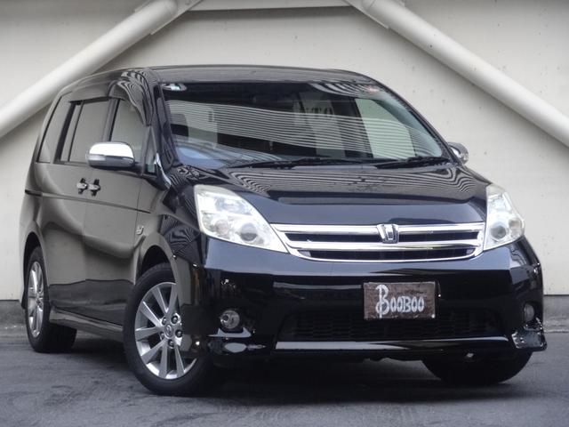 アイシス プラタナブラックリミテッド 両側パワースライドドア スマートキー プッシュスタート パドルシフト HID オートライト フロントフォグ オートエアコン ステリモ 革巻ハンドル ビルトインETC 純正AW(4枚目)