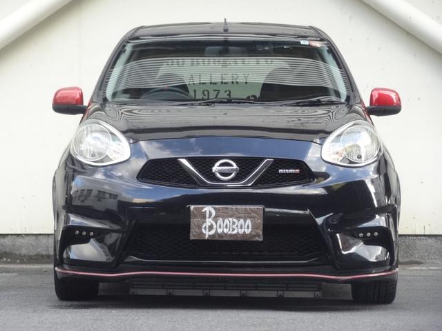 マーチ ニスモ　ニスモ純正フルエアロ　純正１６インチＡＷ　スマートキー　Ｐスタート　純正ナビ　ＢＴ接続　フルセグ　Ｂカメ　Ｒフォグ　革巻ハンドル　オートライト　オートエアコン（6枚目）