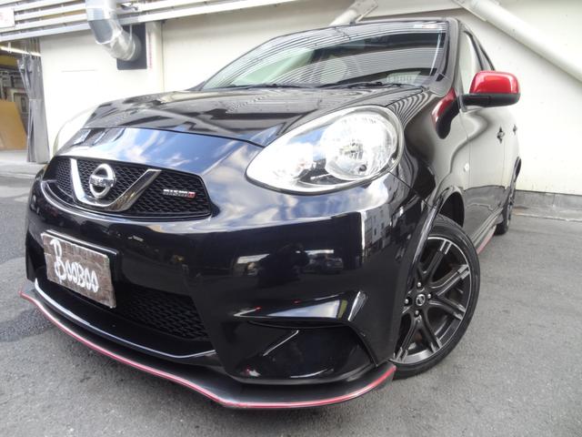 マーチ ニスモ　ニスモ純正フルエアロ　純正１６インチＡＷ　スマートキー　Ｐスタート　純正ナビ　ＢＴ接続　フルセグ　Ｂカメ　Ｒフォグ　革巻ハンドル　オートライト　オートエアコン（8枚目）