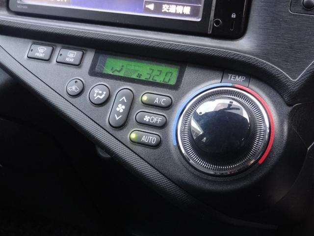 アクア L キーレス 純正ナビ ワンセグ Bカメ BT接続 運転席PW iストップ ECO・EVモード オートエアコン(22枚目)
