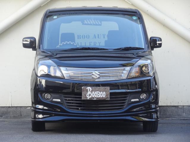 ソリオ ブラック&ホワイトII 運転席シートヒーター 両側パワースライドドア スマートキー Pスタート 純正AW イクリプスナビ バックカメラ 革巻ハンドル フルセグ CD DVD HID オートライト Fフォグ オートエアコン(6枚目)