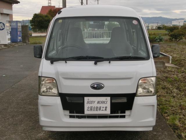 サンバーバン VB 5速マニュアル エアコン パワステ エアバック 走行8.3万キロ 最終型 ホワイトレタータイヤ(2枚目)