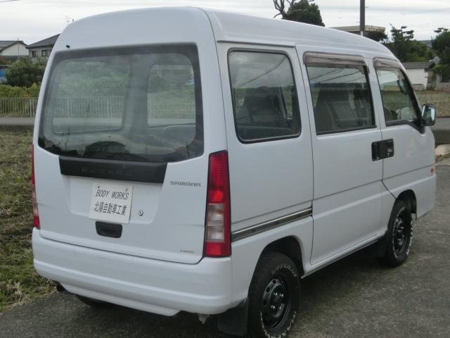 サンバーバン VB 5速マニュアル エアコン パワステ エアバック 走行8.3万キロ 最終型 ホワイトレタータイヤ(10枚目)