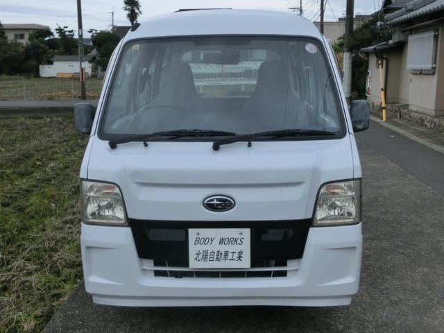 サンバーバン VB 5速マニュアル エアコン パワステ エアバック 走行8.3万キロ 最終型 ホワイトレタータイヤ(13枚目)