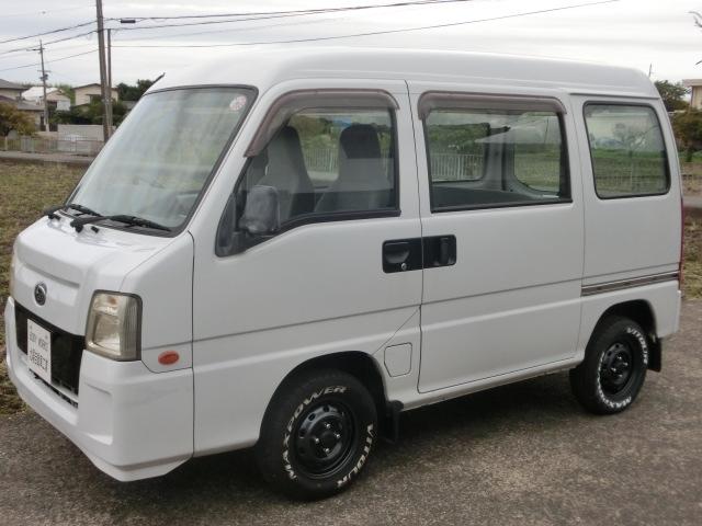 サンバーバン VB 5速マニュアル エアコン パワステ エアバック 走行8.3万キロ 最終型 ホワイトレタータイヤ(16枚目)