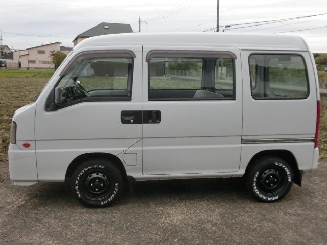 サンバーバン VB 5速マニュアル エアコン パワステ エアバック 走行8.3万キロ 最終型 ホワイトレタータイヤ(18枚目)