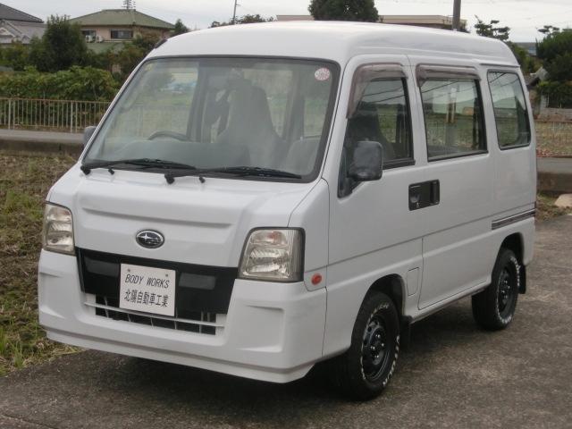 サンバーバン VB 5速マニュアル エアコン パワステ エアバック 走行8.3万キロ 最終型 ホワイトレタータイヤ(64枚目)