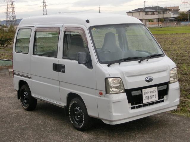 サンバーバン VB 5速マニュアル エアコン パワステ エアバック 走行8.3万キロ 最終型 ホワイトレタータイヤ(65枚目)