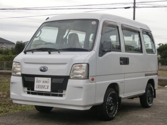 サンバーバン VB 5速マニュアル エアコン パワステ エアバック 走行8.3万キロ 最終型 ホワイトレタータイヤ(68枚目)