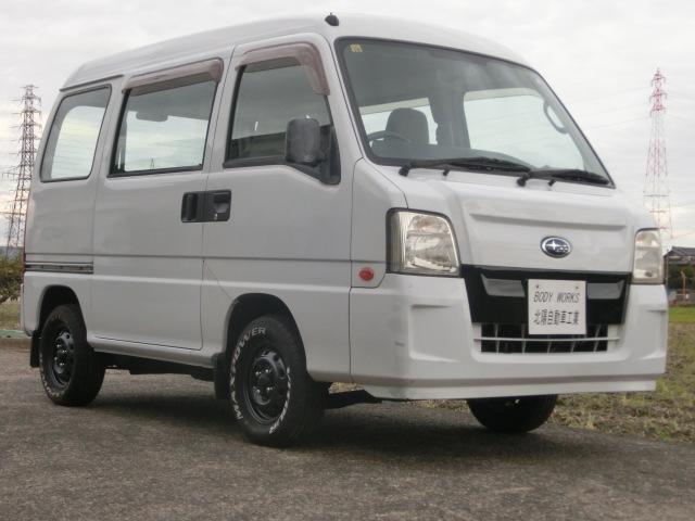 サンバーバン VB 5速マニュアル エアコン パワステ エアバック 走行8.3万キロ 最終型 ホワイトレタータイヤ(71枚目)