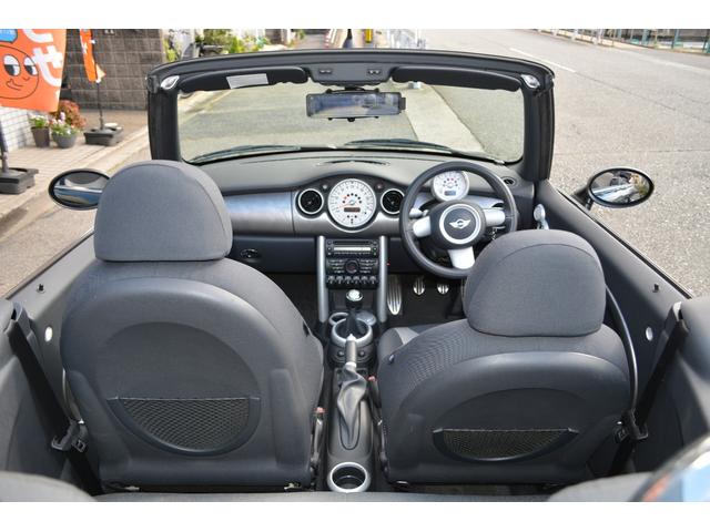 ＭＩＮＩ クーパーＳ　コンバーチブル　スーパーチャージャー　禁煙車　ミラー型ドラレコバックカメラ　ＥＴＣ　１７インチアルミ　ＨＩＤライト　キーレスキー（15枚目）