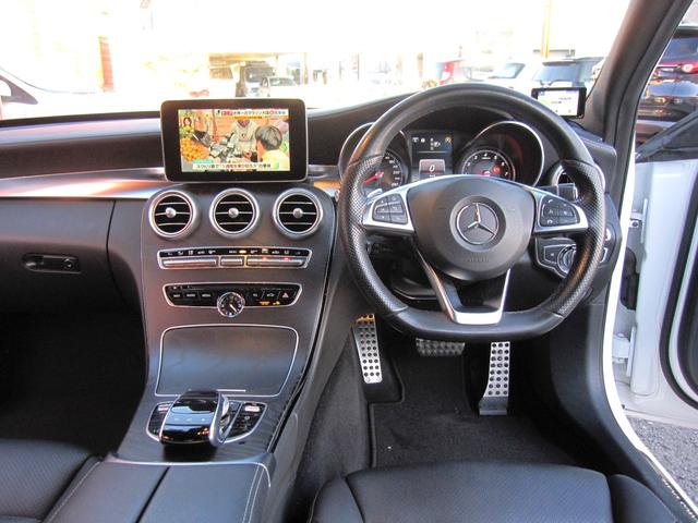 Ｃクラス Ｃ１８０アバンギャルド　ＡＭＧライン　ナビ　フルセグ　革シート　前後コーナーセンサー　バックカメラ　ドライブレコーダー　レーダー探知機　ブラインドスポットモニター　ＬＥＤライト　１８インチアルミホイール　追従オートクルーズ（15枚目）