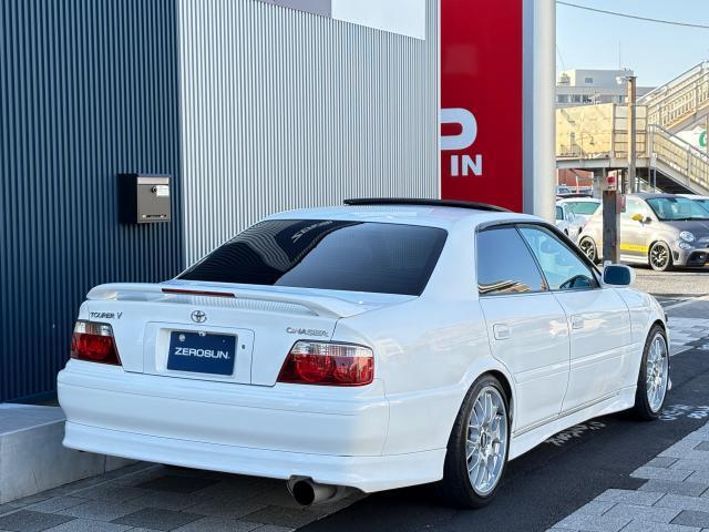 チェイサー ツアラーV 純正5速MT 1JZターボ 後期型 純正フルエアロ サンルーフ TEIN車高調 BBS18AW フジツボマフラー ナルディハンドル Defi追加メーター KENWOODナビ フルセグTV Bモニター(2枚目)