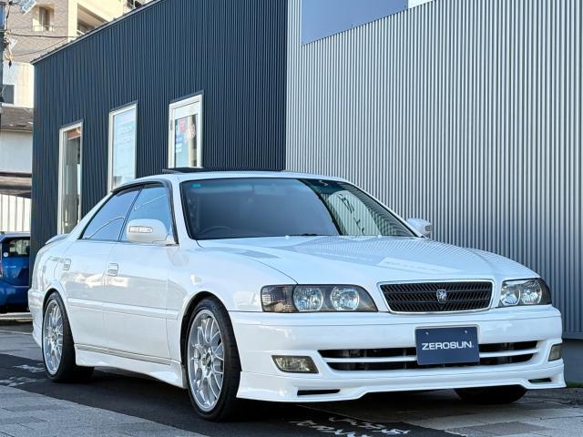 チェイサー ツアラーV 純正5速MT 1JZターボ 後期型 純正フルエアロ サンルーフ TEIN車高調 BBS18AW フジツボマフラー ナルディハンドル Defi追加メーター KENWOODナビ フルセグTV Bモニター(5枚目)